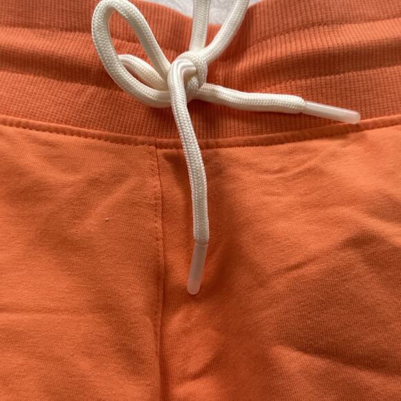 NWT All In Motion French Terry Mid Rise Shorts With Pockets Coral Orange Size 1X - Picture 2 of 11